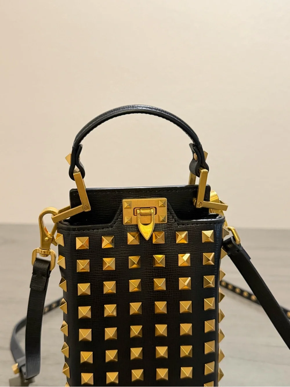 Valentino Garavani Black Studded Crossbody Bag - Picture 5 of 14